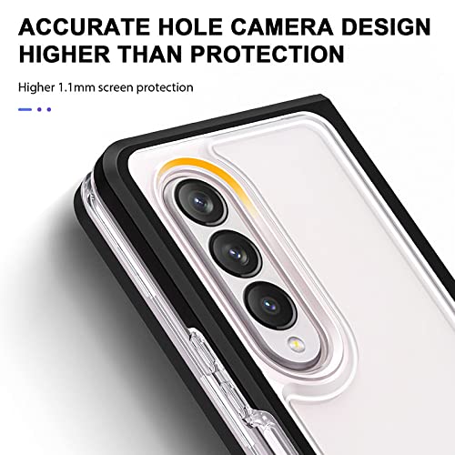 Coque arrière rigide transparente pour Samsung Z Fold 4 en voyage