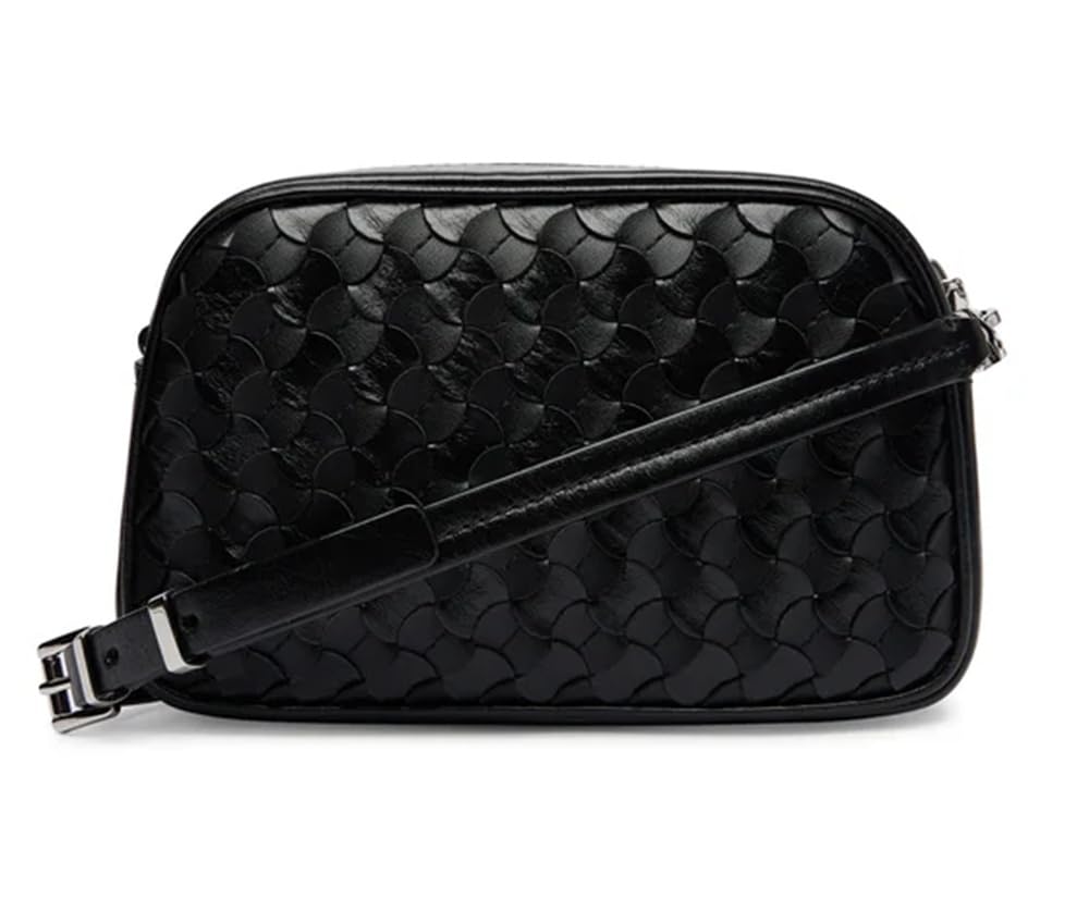 Michael Kors Bolso pequeño de piel para cámara Jet Set con correa para el hombro con estampado de corazones