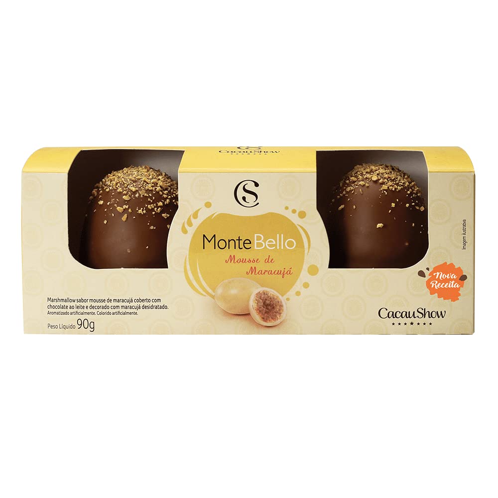 Montebello Mousse Maracujá 90G Cacau Show : Amazon.com.br: Beleza