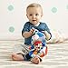 Skip Hop Bandana Buddies Baby Activity and Teething Toy with Multi-Sensory Rattle and Textures, Racoon