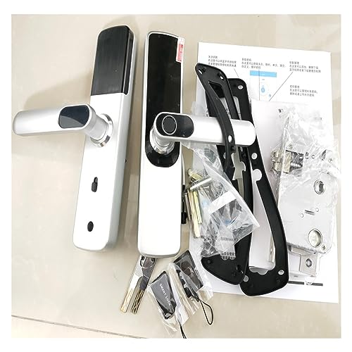 Serrure connectée TTLock et Tuya WiFi avec empreinte digitale et code noir - 3