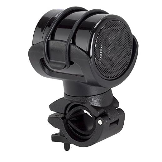 SCOSCHE BMBTCAN BOOMBARS Bike Mount and Portable Bluetooth Wireless Speaker with 3.5mm Aux output for use with Smartphones and iPod?s,Black