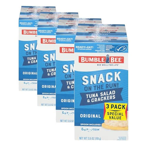 Image of Bumble Bee Snack On The Run! Original Tuna Salad Kit, 3.5 Ounce (Pack of 12)