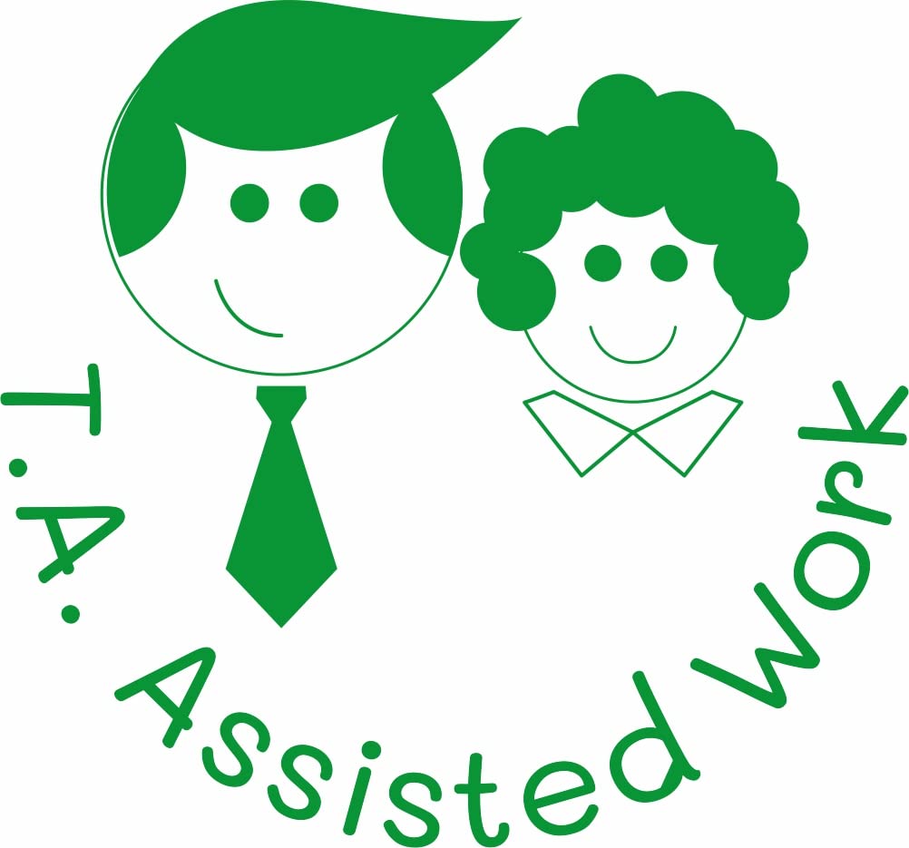 Teacher Stamp | Educational Marking Stamp | School Reward Stamp - TA Assisted Work Butterflies