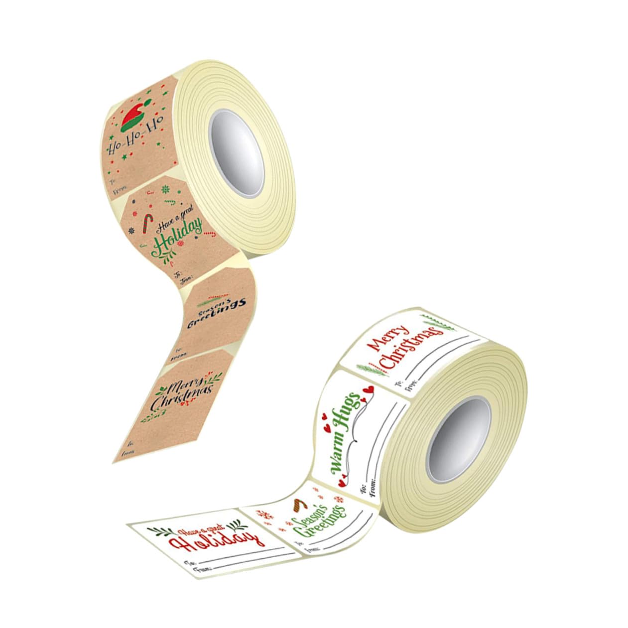 NUOBESTY 2 Set Adesivi Natalizi Adesivo Da Imballaggio Babbo Natale Adesivo Sigillante Decorativo Adesivi Decorativi Natalizi Etichette Adesivi Per Buste Natalizie Carta 2 * 2