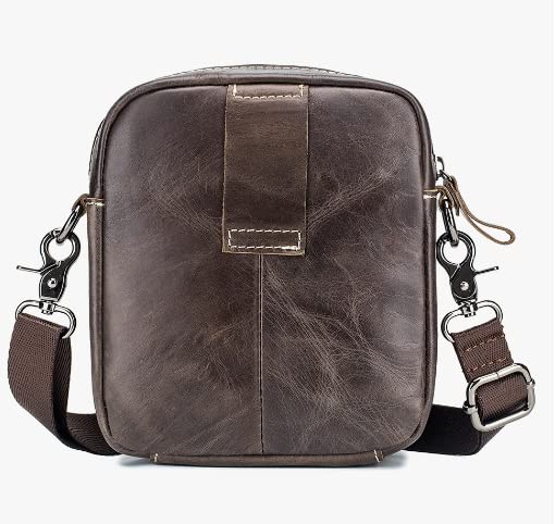 Leather Laptop Messenger Bag Men - Shoulder Crossbody Briefcase for Work School College4