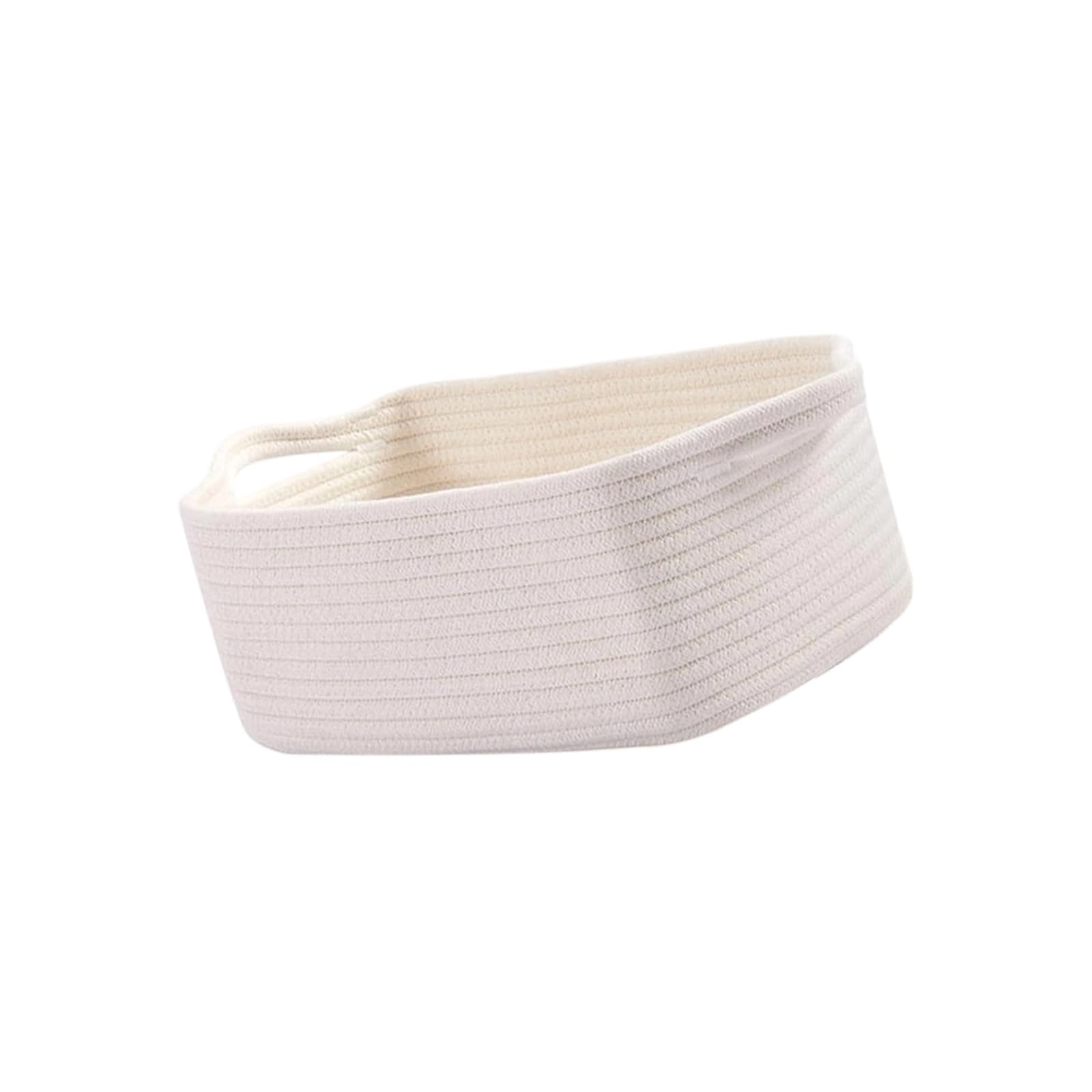 Buxuaaaa Home Organizers Woven From Cotton Rope Materials for Neat Tidying Solution Various Rooms Handwoven Storage Basket