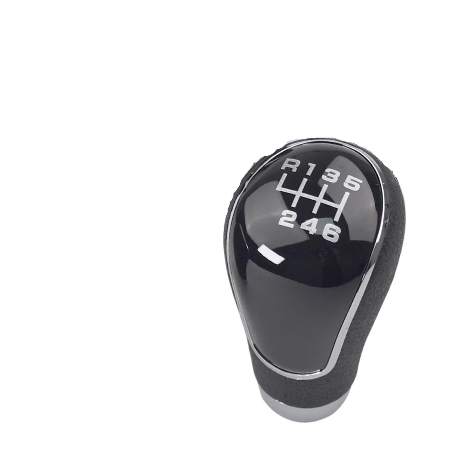 QMTVFSRH Car Gear Shift Knob for Mitsubishi for Outlander EX for GRANDIS for Lancer-ex 5/6 Speed Gear Shift Knob Lever Head Replacement(Black-6R Speed)