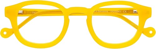 DIDINSKY READING GLASSES Lectores unisex con bloqueo de luz azul. Monturas de acetato, patillas flexibles y lentes antirreflectantes - Miel +1.5 -
