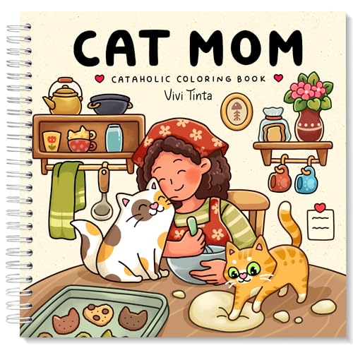 Cat Mom Coloring Book for Adults
