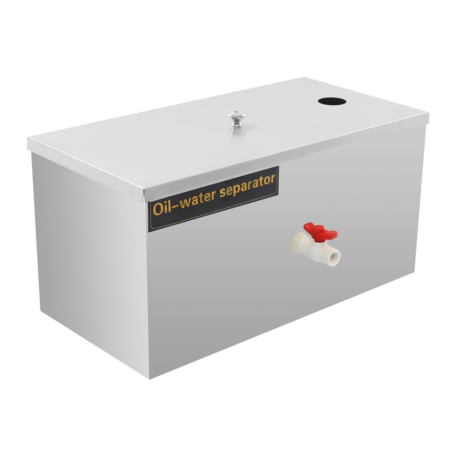 Trampa de grasa comercial de acero inoxidable para aguas residuales, filtro de aceite, trampas de grasa debajo del fregadero, caudal de 0,8 m3/h para restaurante cocina