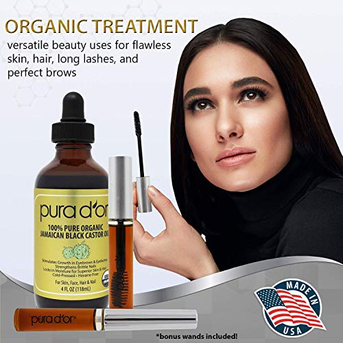 PURA D'OR Organic Jamaican Black Castor Oil, Natural Smoky Scent - Image 8