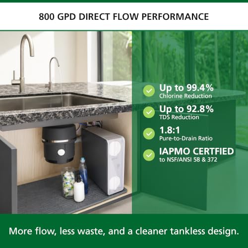 Image of A. O. Smith Tankless Reverse Osmosis System | 800 GPD | AOS-DFRO800-BN
