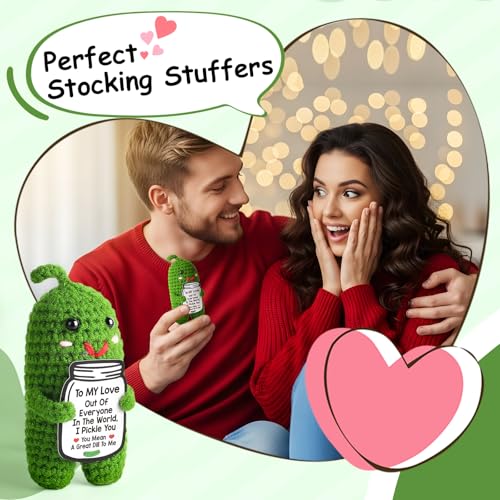 i love you gifts for her him birthday christmas gifts for boyfriend girlfriend wife husband couple romantic gifts anniversary gifts for women men valentine39s day gifts handmade crochet pickle