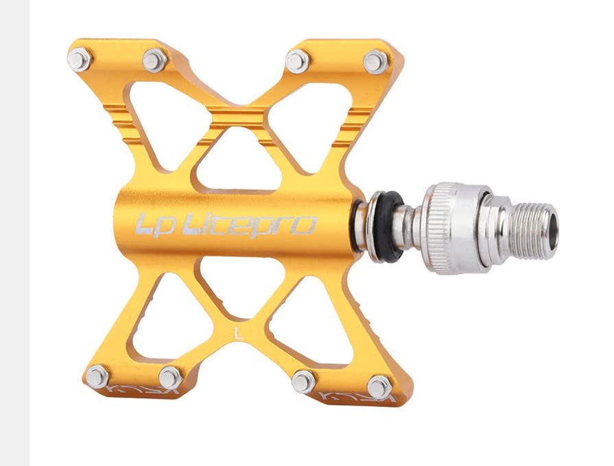 Quick Release Pedals For BROMPTON Pair GOLD - Image 3