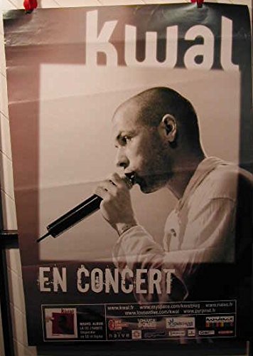 Affiche Kwal en Concert poster original 70x100 cm pour décoration murale