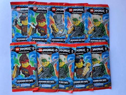 Lego 10x Booster Pack Ninjago Geheimnis der Tiefe 50 Karten Blue Ocean - verpackt in Lego Tüte