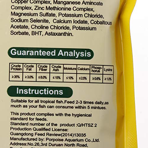 Haodream Fischfutter Pellets Und Gold Wachstumsformel Schwimmendes Futter Ausgewogene Ernährung Hoher Proteingehalt Ideal Für Guppys Laterne Aquarium Zubehör Süßwasser Bonsai Treibholz