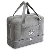 【Buen Compañero para el Gimnasio】 Nuestra bolsa deportiva de gimnasia es adecuada para deportes en interiores y exteriores. Es una gran bolsa de hombro para hacer ejercicio, actividades deportivas, tenis, baloncesto, yoga, playa, natación, pesca, camping, playa y muchas actividades al aire libre.