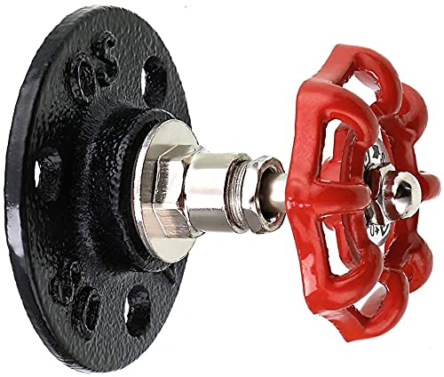 XINGAU Lot de 1 Crochets Vintage industriels en Fer pour Manteau, Chapeau, Cintre à Fixation Murale pour Peignoir, Serviette, Sac, Parapluie, décoration de Maison Antique, Design soupape d'eau Cover