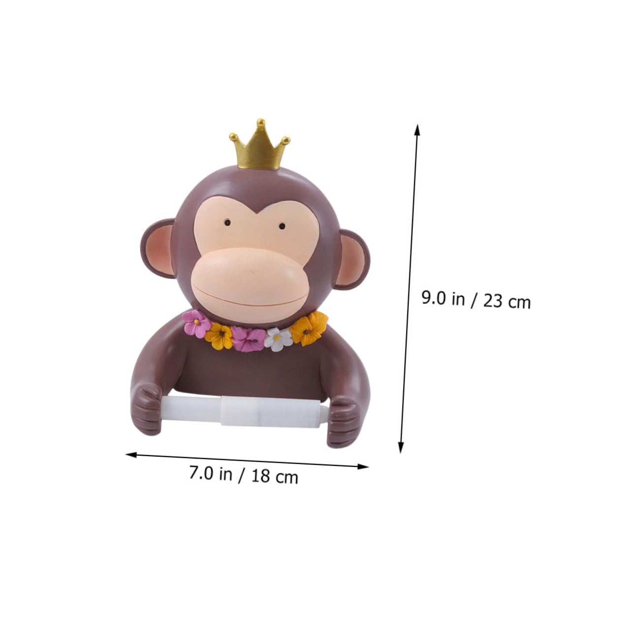 VILLCASE 2 Rollenpapieraufhänger Toilettenpapierhalter Klopapierhalterung handtuchhaken Badezimmerzubehör dekorativer Taschentuchständer Hängenden Rack Harz Brown