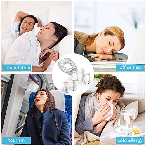 Anti Snore Devices,Silicone Magnetic Anti Snoring Clip,Snore Stopper Nose Vents Anti Snore Solution Snoring Relief Sleep Aid Devices (10 Pack)
