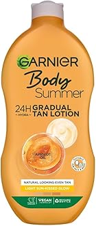 Summer Body Gradual Tan Moisturiser Light, For A Radiant Sun Kissed Glow, Suitable For Face & Body, 24 Hour Hydration & A Natural Even Tan, Fast Absorption, Vegan Formula, 400ml