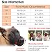 HEELE Maulkorb Für Hunde, Verstellbare Schlaufe, Atmungsaktiv, Sicherer, Schneller Sitz Für Kleine, Mittelgroße Hunde, Verhindert Das Beißen, Kauen Und Bellen (M, Schwarz)