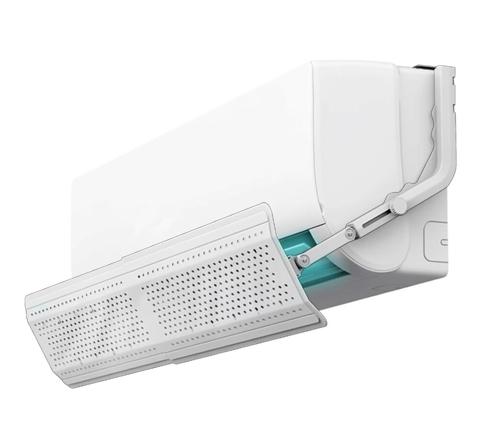 Juskaqzyi White Air Vent Deflector Adjustable Air Conditioner Deflector Telescopic Anti-Wind Baffles