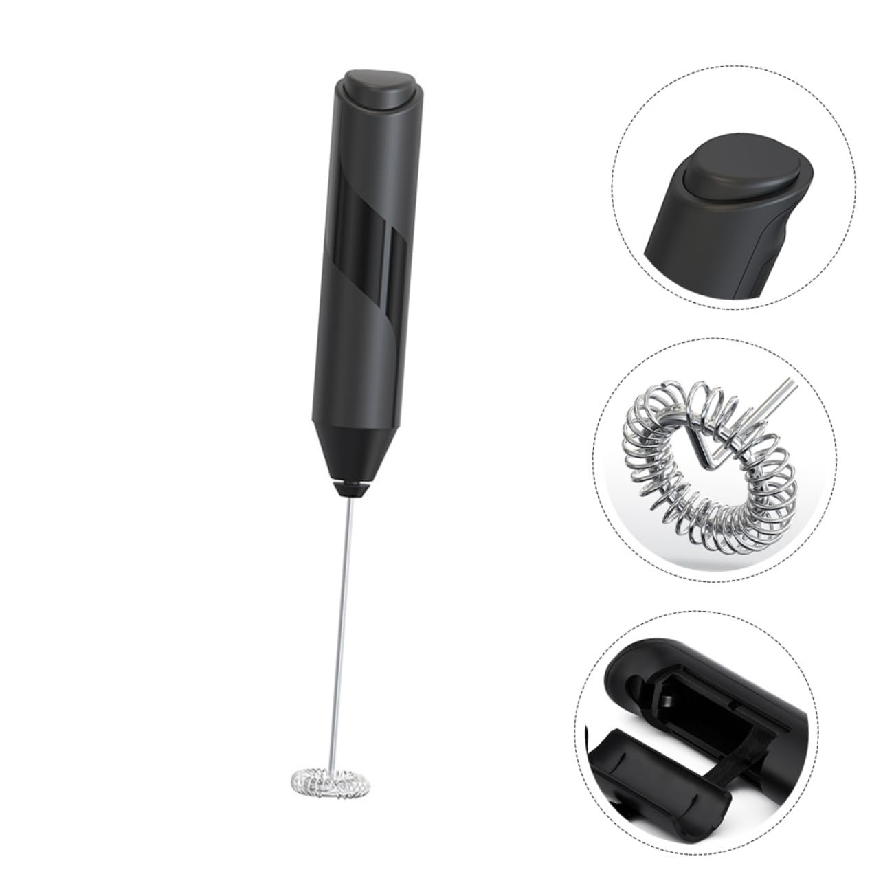 ABOOFAN Pcs Handheld Electric Egg Whisk Portable Kitchen Utensil Battery-powered Cream Whisk Multi-speed Electric Mixer Milk Egg Beater for Home