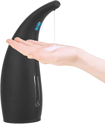 Dispensador de jabón, dispensador automático de jabón sin contacto para baño, cocina, encimera, dispensador de jabón con sensor de movimiento