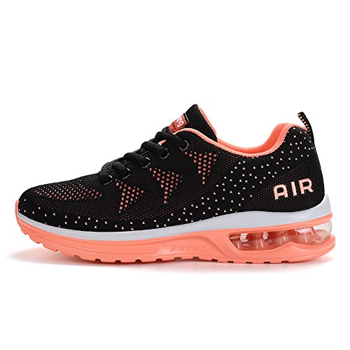 Fexkean Hombre Mujer Zapatillas de Deporte Zapatos Deportivos Aire Libre y Deportes Zapatillas de Running Gimnasia(A35Pink42)
