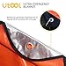 UTOOL 5-Layer Ultra Emergency Blanket Survival Blanket Heavy Duty Thermal Outdoor Waterproof Survival Space Blanket for Hiking, Camping, Orange