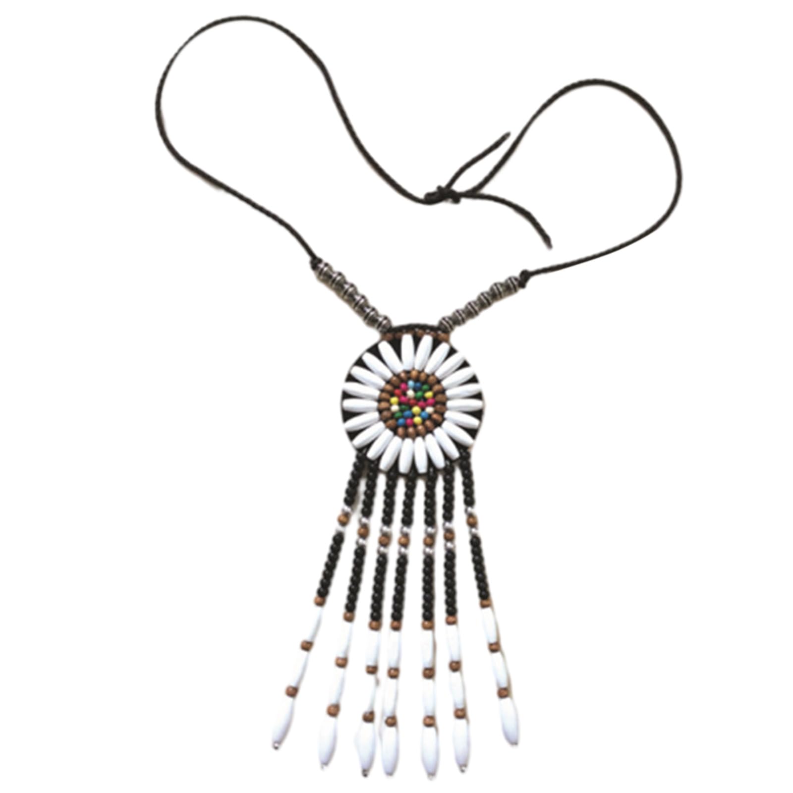Diogeynu Indian Headdress Indian Headwear Necklace Indian Cosplay Costume Accessories For Women Men
