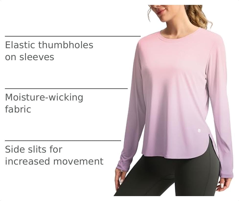 Image of G Gradual Women's Sun Shirts UPF 50+ Long Sleeve Workout Hiking Tops