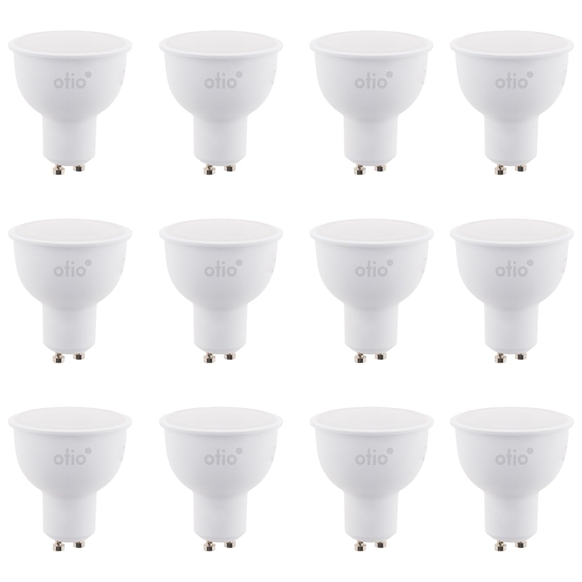 Otio Lot de 12 ampoules connectées WIFI LED GU10 5,5W