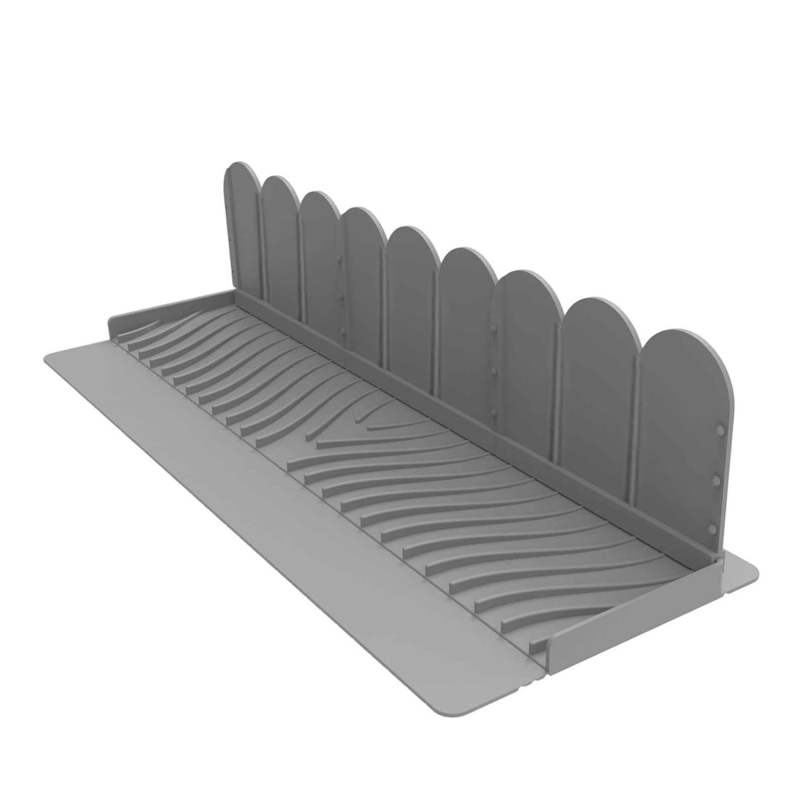 Piceioep Practical Silicone Sink Protector Modulars Water Barrier Flexible Edges Guard with Strong Suction for Drain Area Waterproof Sink Edges Protector
