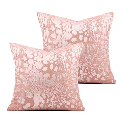 Henomo Blush Pink Throw Pillow Covers 18 X 18 Inch Pack Of 2  Pillowcases Cushion Covers For Couch Bedroom Sofa Cofferoom For Couch Bedroom Car (Pink 2) #TOP5