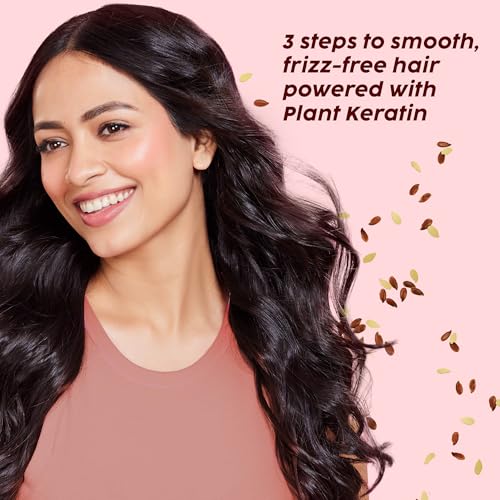 Image of PLIX- THE PLANT FIX Flaxseed Ultra Smooth Combo | Shampoo, Conditioner & Anti-Frizz Serum | Plant Keratin PF | Flaxseed Oil | Argan Oil | Smoothens Out Hair | Controls Frizz | For Men & Women