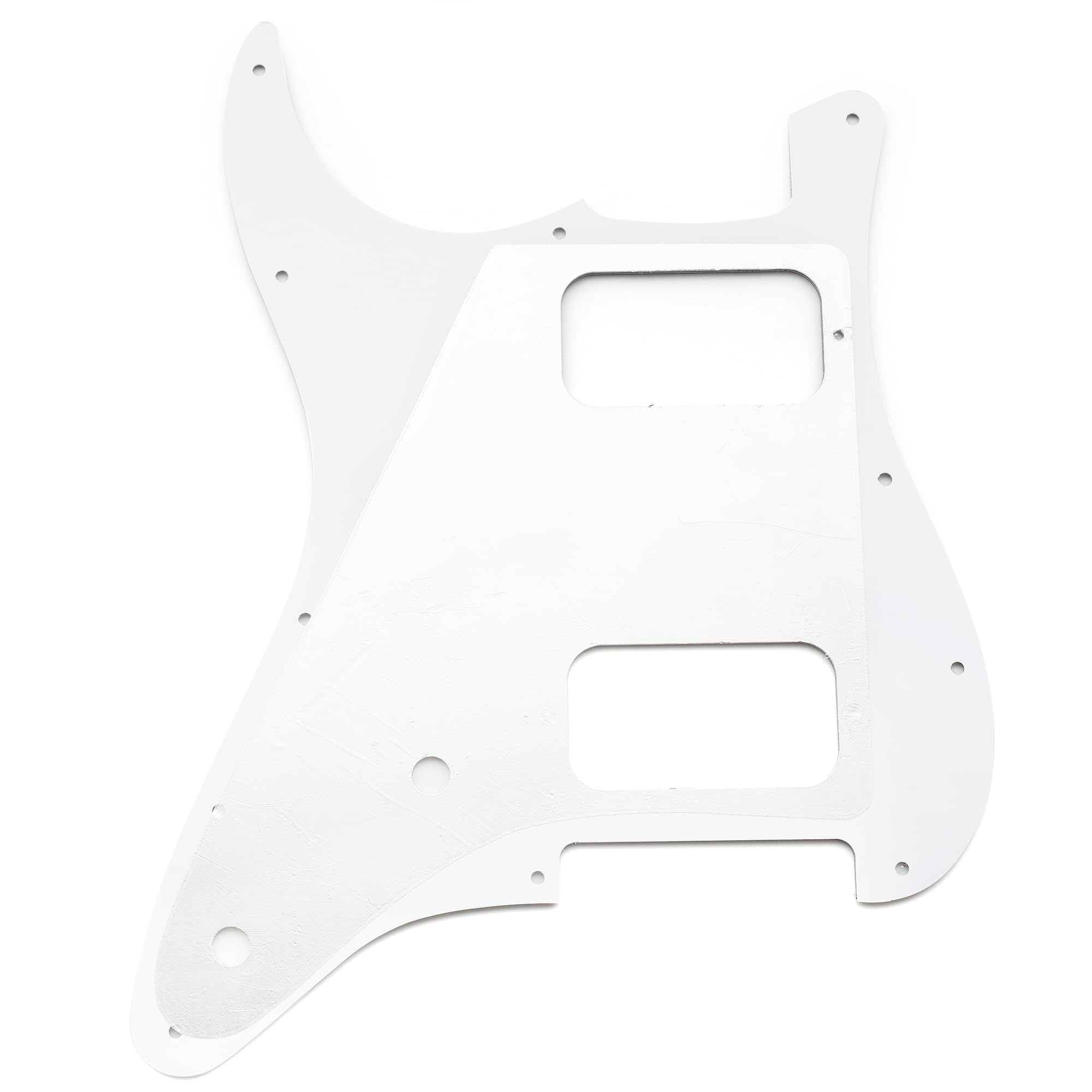 Musiclily Pro 11 Holes ST HH Guitar Pickguard with Round Corner Uncovered Humbucker 2-Pot Layout for Fender Squier Strat Style Electric Guitar - Image 3