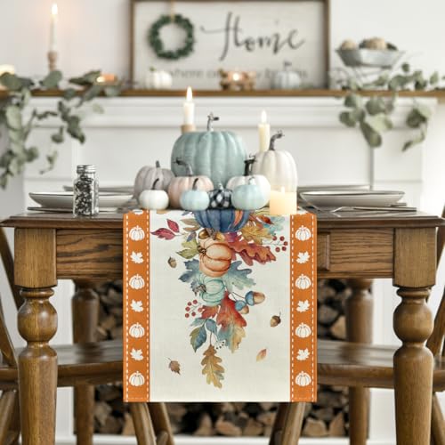 Fall Table Runner Home Party Decor 13x72 Inch - image 2