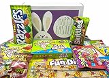 RETRO CANDY YUM Easter Candy Gift Basket Box Variety Assortment Care Package for Boys Girls w/Sour C