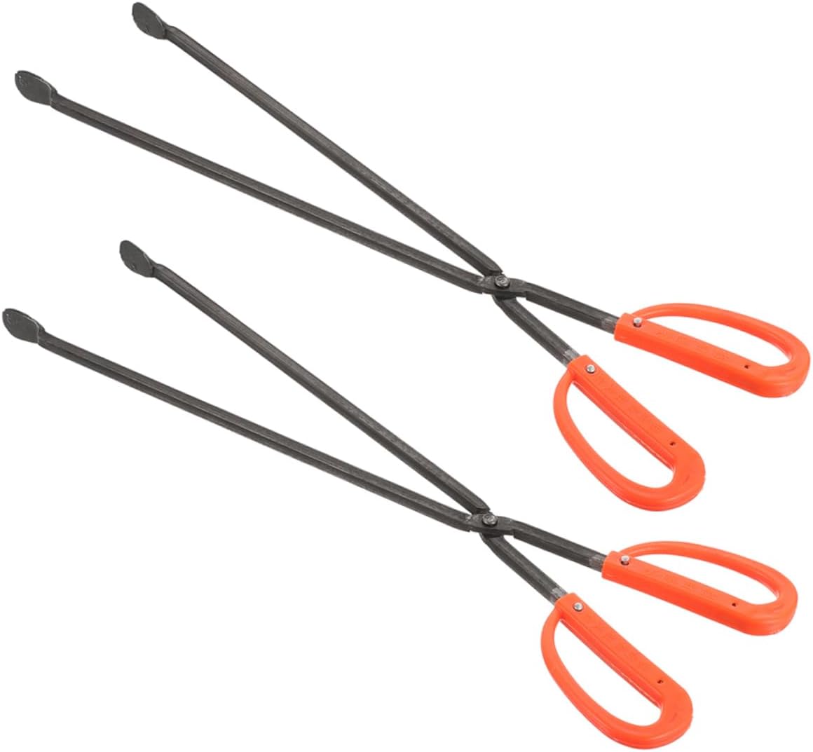 2pcs Outdoor Cleaning Tool Firewood Grabber Trash Picker Metal Tong for Home and Garden