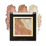 Milani Spotlight Face & Eye Strobe Palette - Sun Light (0.23 Ounce) Cruelty-Free Highlighter & Eyeshadow Compact - Shape, Contour & Highlight with Shimmer Shades