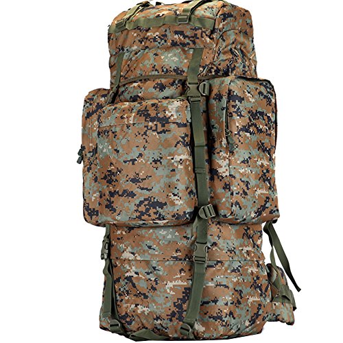 100Lアウトドアキャンプ登山バッグ 男性と女性のバックパック旅行バッグ 大容量戦術的な山の旅行のリュックサックZDDAB