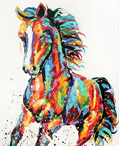 Kit d'art diamant peinture à strass cristal et broderie cheval 5D