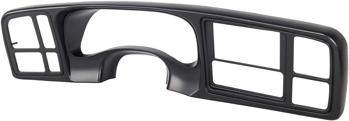 KARPAL Double Din Dash Bezel Cover Kit Compatible With 1999-2002 GMC Sierra Full-Size Trucks/SUV's Chevy Silverado Car Stereo Radio 15731974 15772850