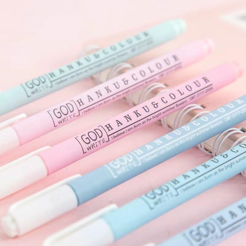 HANKU Farbige Fineliner, 0,38 mm feine Spitze, 8 Farben, feine Spitze, Bibeljournaling-Planer, Mikrostifte-Set zum Schreiben, Zeichnen, Notizen, Bullet Journaling