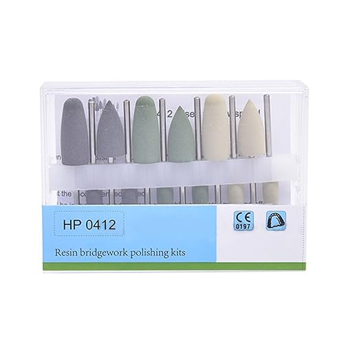 12pcs pulidores resina base acrílico Denture Kit de pulido HP0412