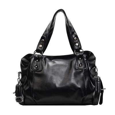 Coolives Hobo Borsa a mano con Tracolla da Donna in Pelle Sintetica Borsa Bauletto Sacchetto Borsa a spalla Borse Tote Donna Borse Manici Lunghi Donne Borsetta Nero